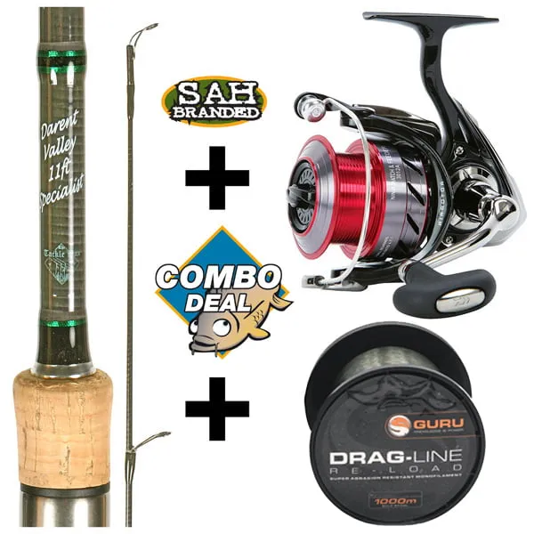 Combo Deal – TB Darent Valley 11ft (0.75lb/12oz) Specialist Rod Kit – Ninja