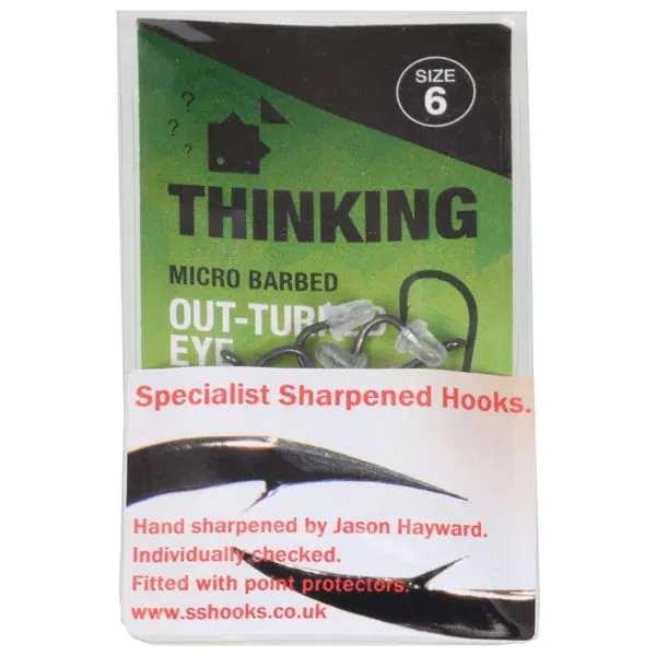 Thinking Anglers Hand Sharpened Out Turned Eye Hooks – Barbed - Image 2