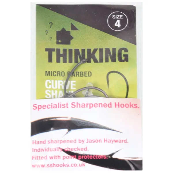 Thinking Anglers Hand Sharpened Curved Shank Hooks – Barbed - Image 2