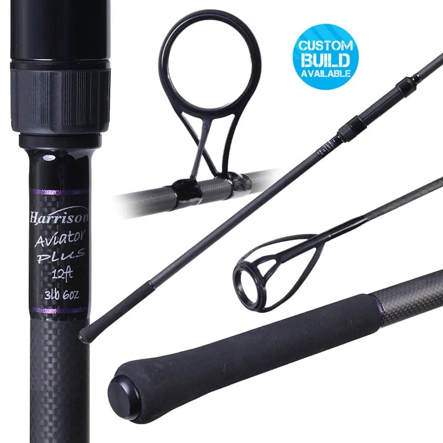 Harrison Aviator Plus (TB Custom Black Spec) Carp Rod 12ft 6ins (50mm) 3.5lb – Abbreviated Handle