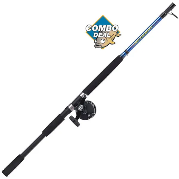 Combo Deal – Shakespeare Firebird 7ft 20-30lb LH Boat Rod and Reel Kit