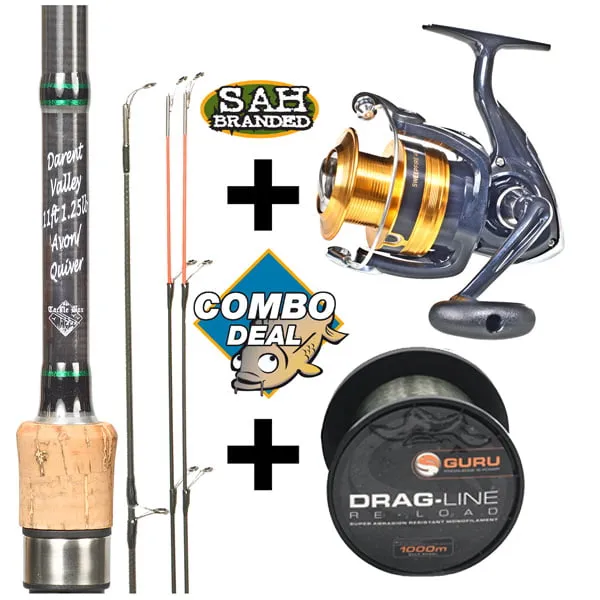 Combo Deal – TB Darent Valley 11ft 1.25lb Avon/Quiver Rod Kit – Stand Off Guides – Sweepfire LT 4000-2B