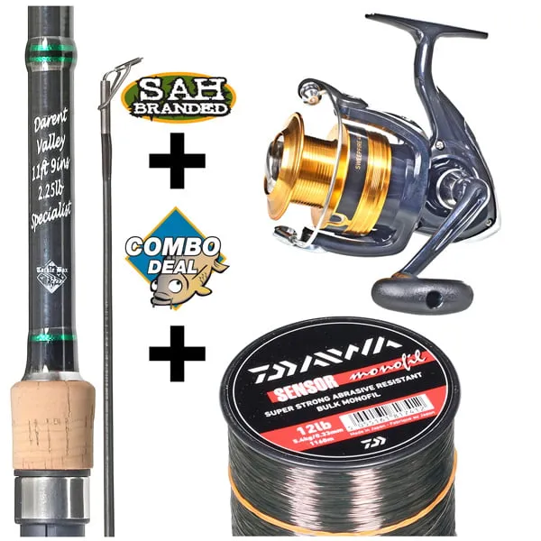 Combo Deal – TB Darent Valley 11ft 9ins 2.25lb Specialist Rod Kit – Sweepfire LT 4000-2B