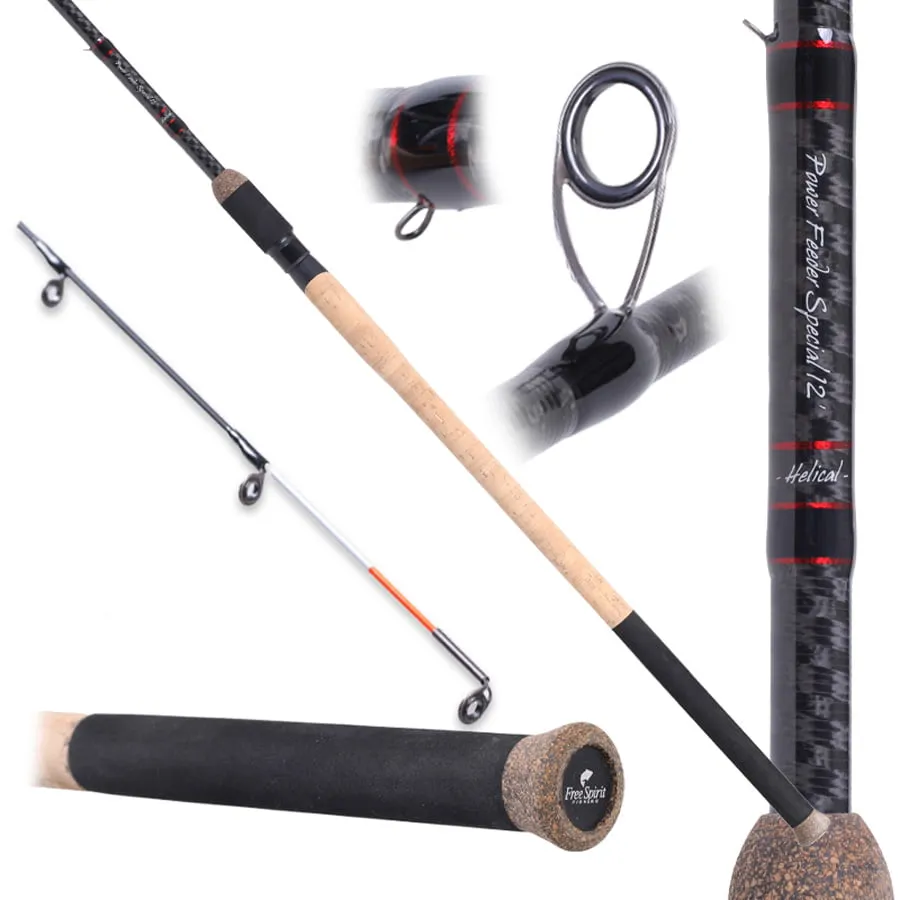 Free Spirit Helical 12ft 2-Piece Power Feeder Special Rod