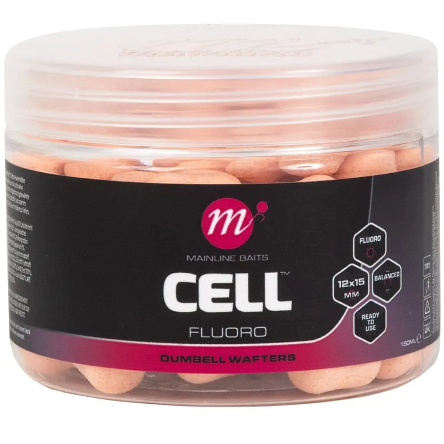 Mainline Fluoro Dumbell Wafters 12mm x 15mm - Image 3