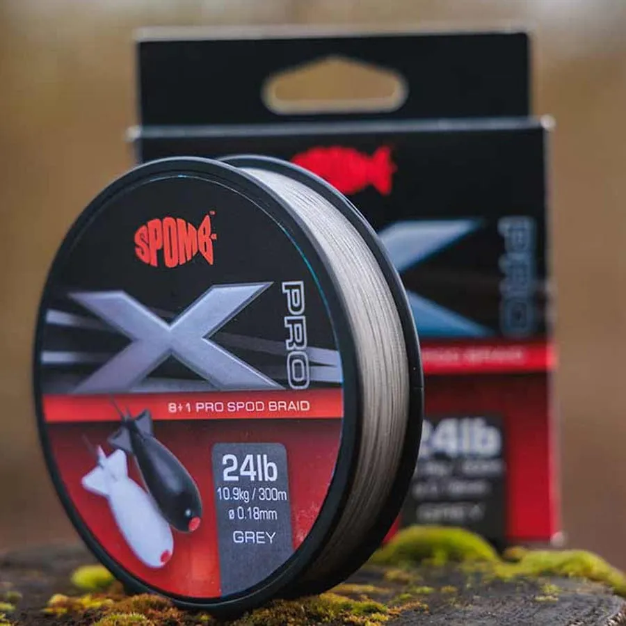 Fox Spomb X Pro Braid Grey 24lb/10.9kg 300m