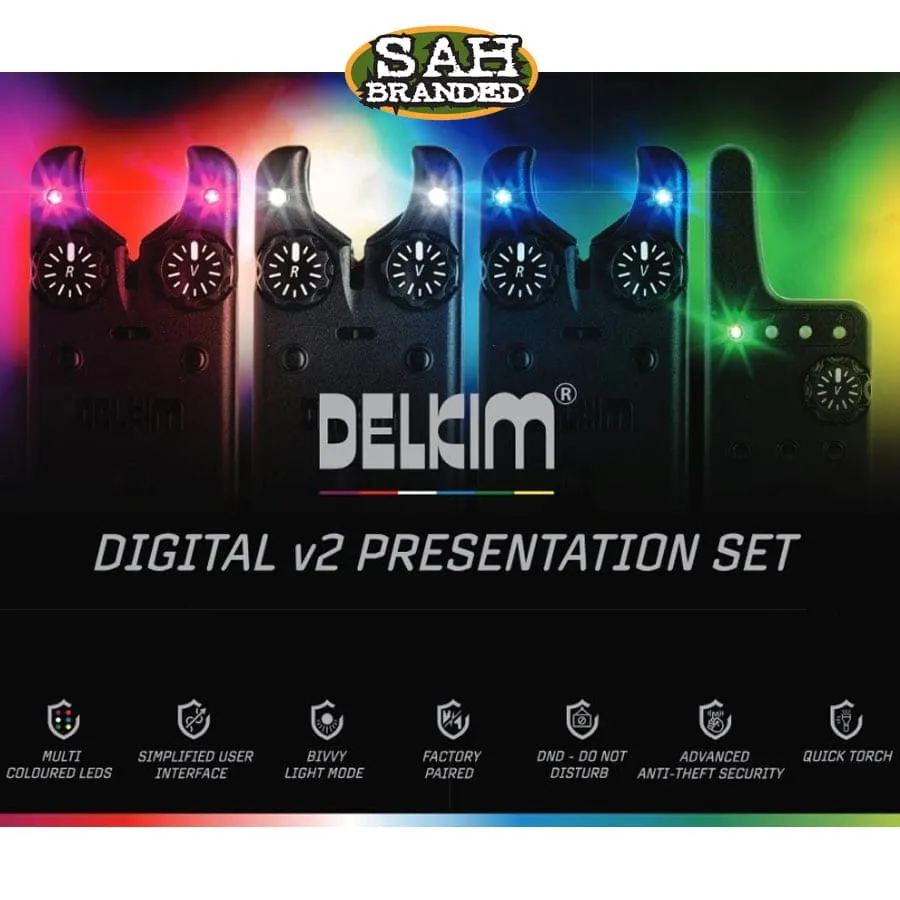 Delkim Txi-D v2 Digital 3 Rod Presentation Set with Changeable LEDs