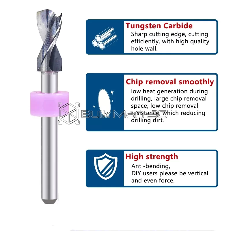10pcs/set 3.1mm-5.0mm Carbide PCB Drill Bit Set - Image 4
