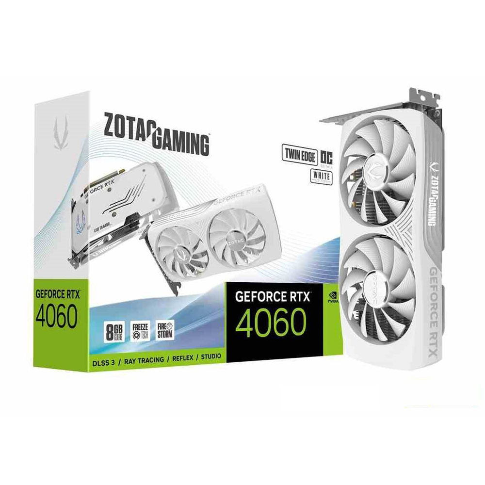 Zotac RTX 4060 Twin Edge OC 8GB White Edition Graphics Card