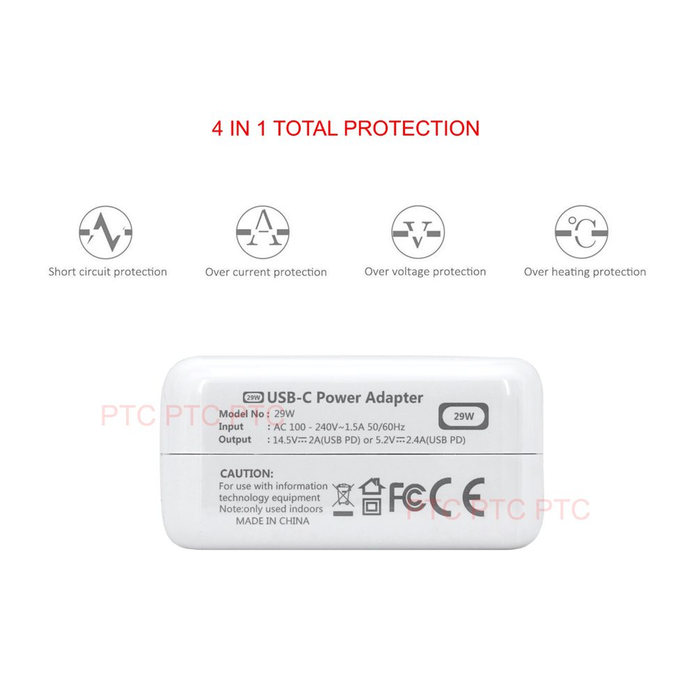 14.5V2A/ 5.2V24A AC Power Adapter Type C Charger for Apple MacBook 12″ USB3.1 - Image 2
