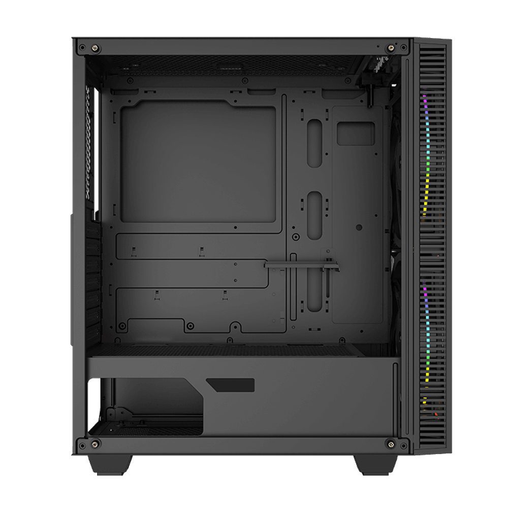 Gaming Tower Blackhole ATX/mATX Computer case Tempered Glass w 200mm Big Ring RGB fan - Image 8