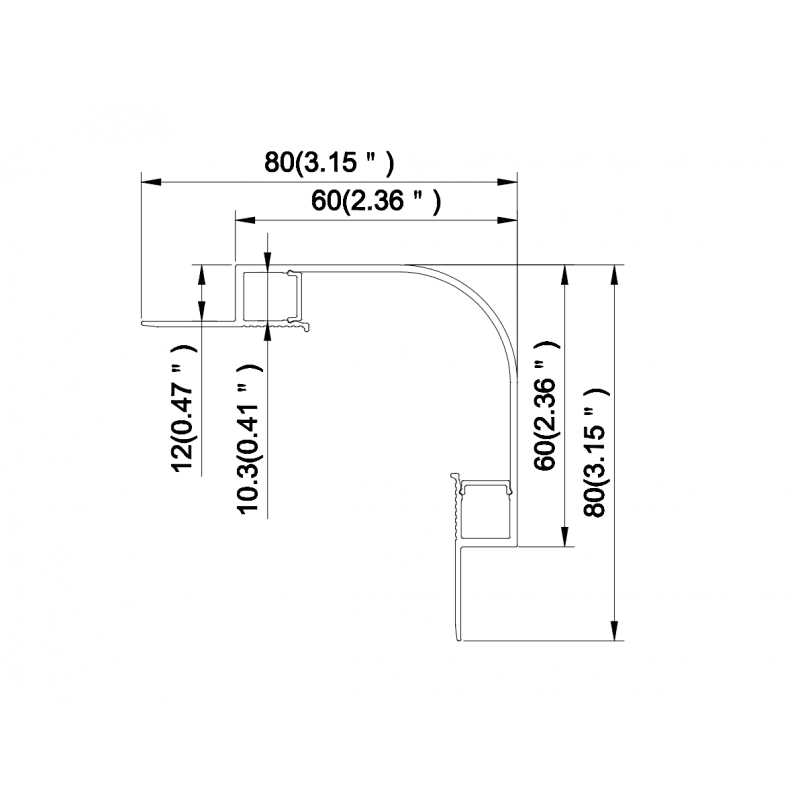 ARC-2WC 2 Metre 2 Way Plaster in Coving Profile (White) - Image 2