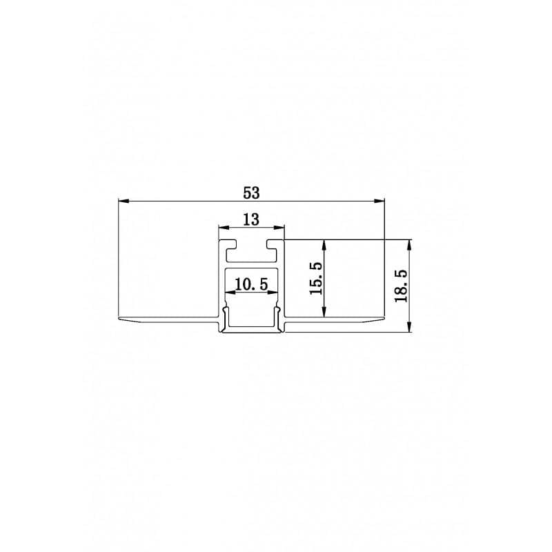 ARC-PB-F 2 Metre 10.5mm Plaster in LED Profile with Flange (Silver) - Image 2