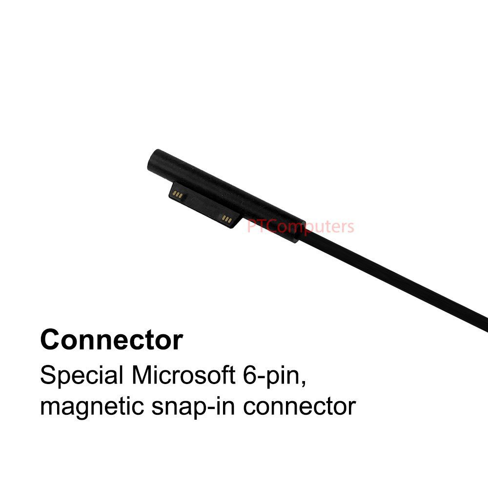 For Microsoft Surface Book 1706, Surface Book 2, Surface Pro 4, Surface Pro 6, Surface Pro 7 laptop charger, 15V 4A 65W Power Supply Adaptor - Image 2