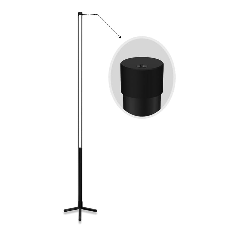Colour-Flow 12W RGB+CCT Floor Lamp WiFi + 2.4G (Black) - Image 4