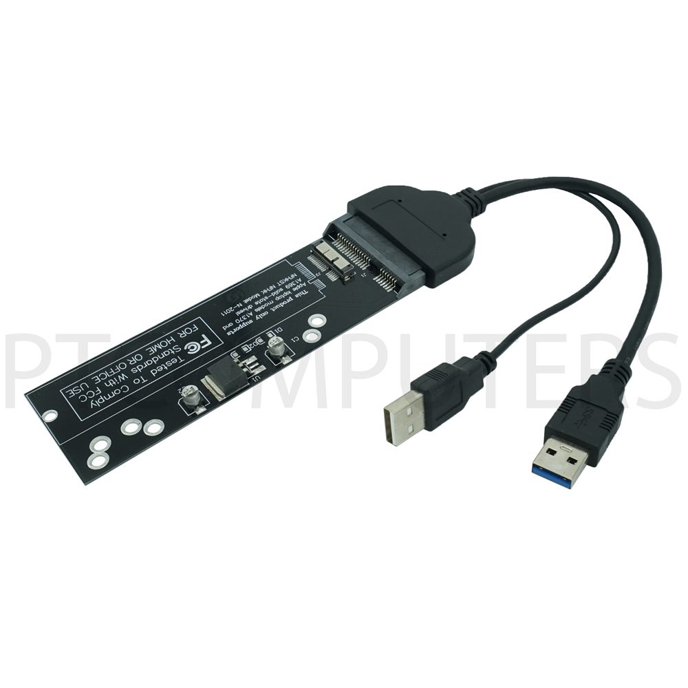 USB Sata adapter to 12+6pin SSD HDD for 2010 2011 Apple Macbook Air A1369 A1370