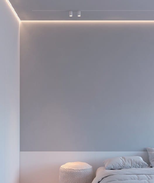 ARC-SWPB Single Wing 10.5mm Plaster in LED Profile Including Diffuser - Image 3