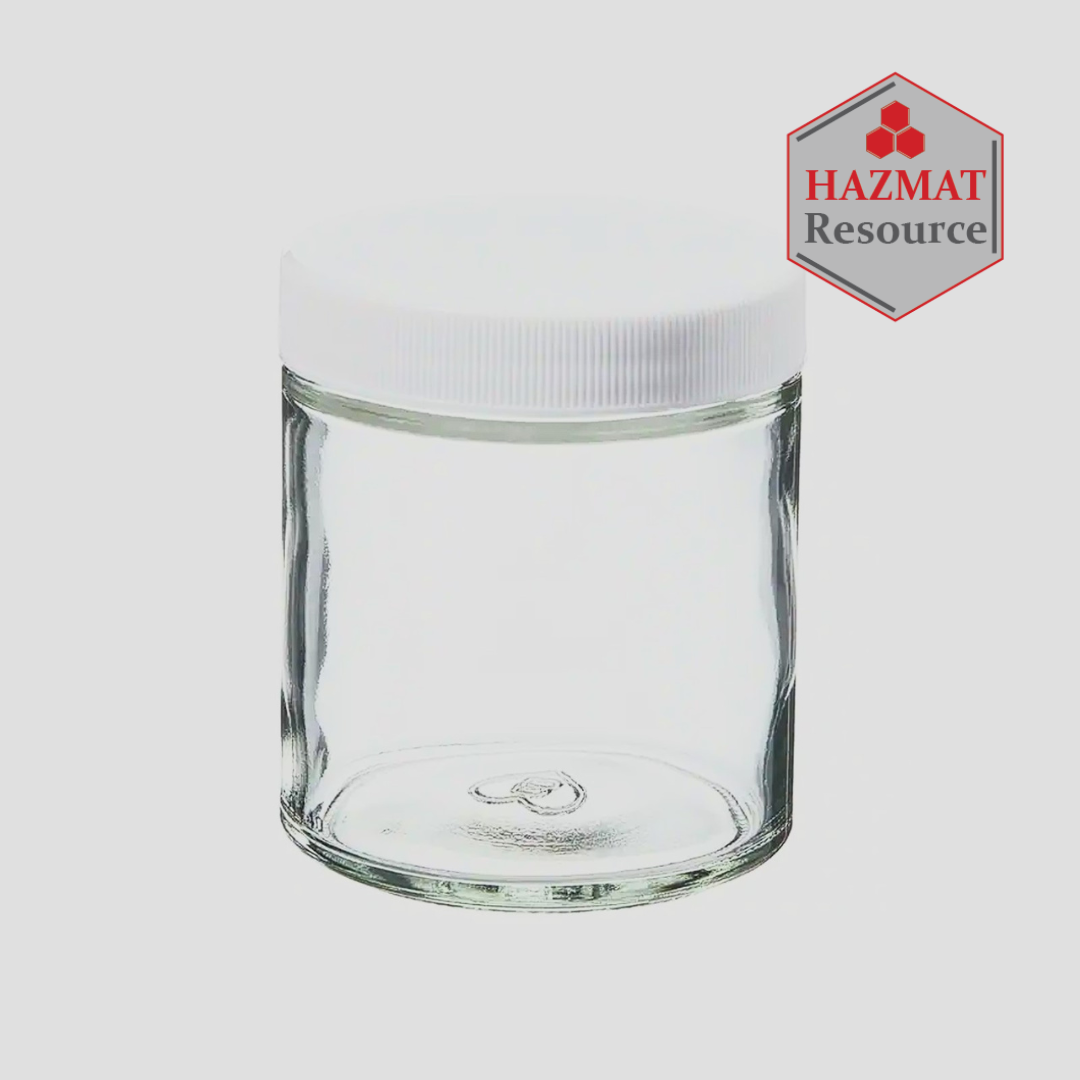 4 oz. / 125 mL Sampling Jars – Clear glass with closure VOA certified