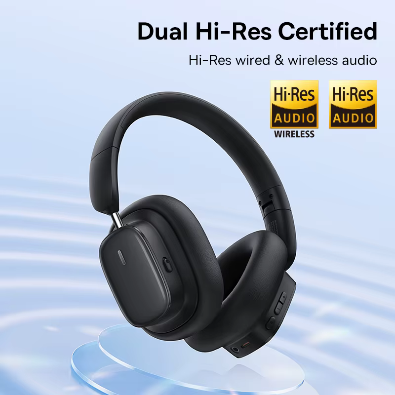 Baseus Bowie H1i Wireless Headphone Bluetooth 5.3 38db ANC Noise Cancellation Hi-Res 3D Spatial Audio Over the Ear Headsets 100H - Image 4