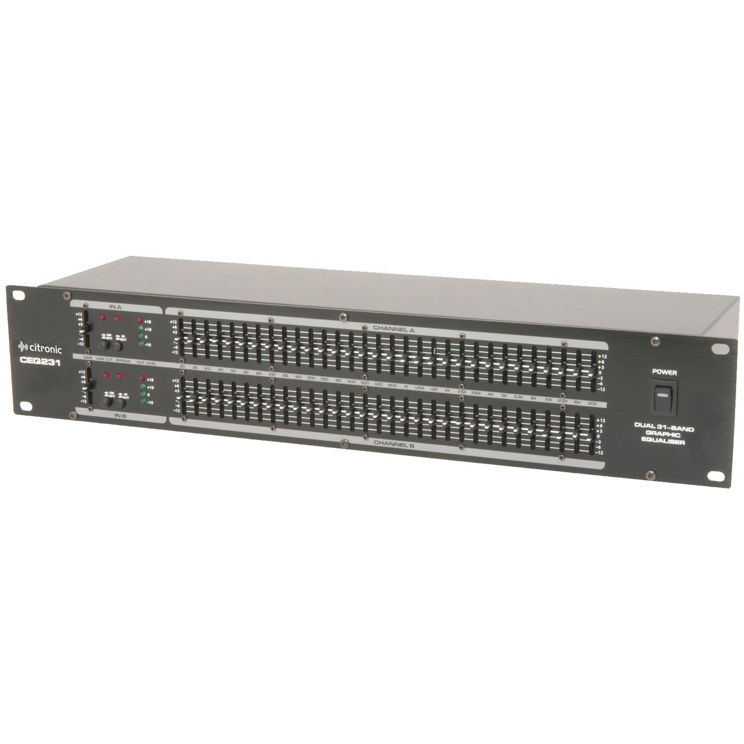 Citronic CEQ231 Stereo Graphic Equaliser