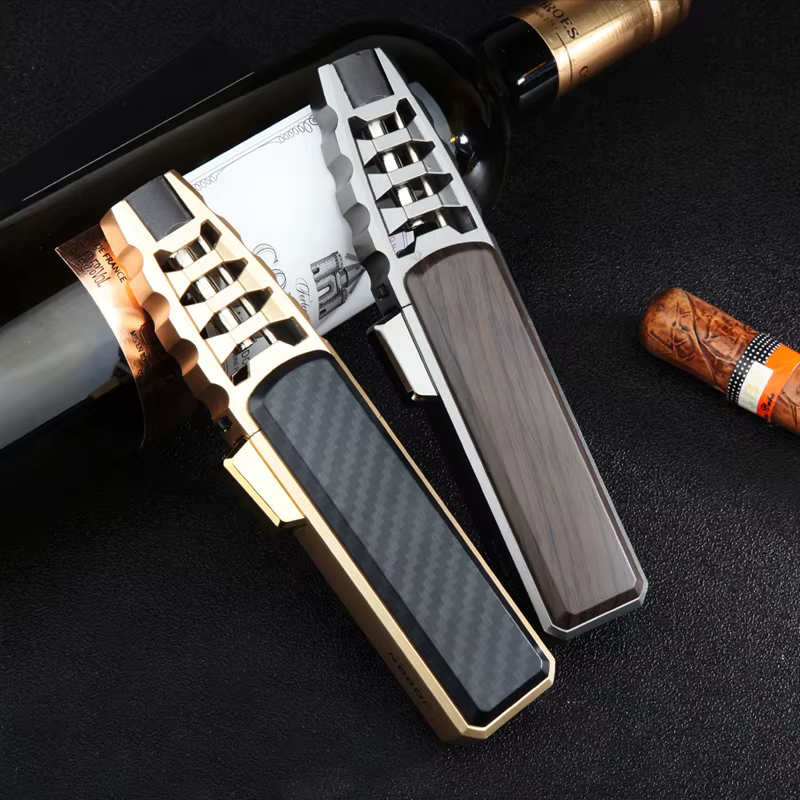 JOBON Metal Outdoor Windproof Turbine Torch Large Fire Spray Gun Blue Flame Butane Gas Lighter Kitchen Barbecue Jewelry Welding - Image 5