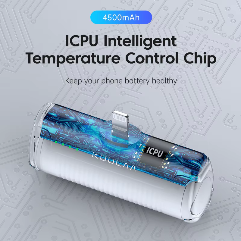 KUULAA Mini Power Bank 4500mAh – Portable Charger for iPhone 15/14/13/12 Pro Max & Samsung/Xiaomi – External Battery PowerBank - Image 4