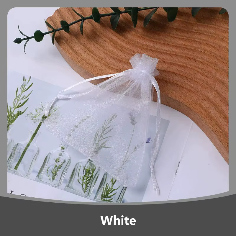 Organza Bags Wedding Christmas Party Gift Bag Pouches Candy Jewelry Packaging Bags 100Pcs Drawstring Pouch - Image 2