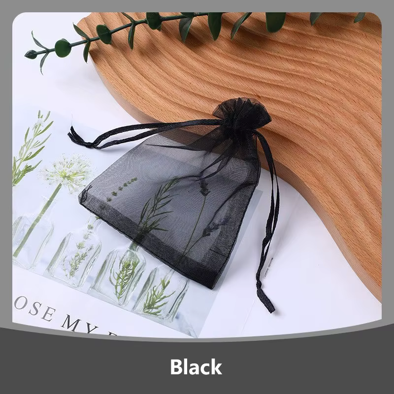 Organza Bags Wedding Christmas Party Gift Bag Pouches Candy Jewelry Packaging Bags 100Pcs Drawstring Pouch - Image 3