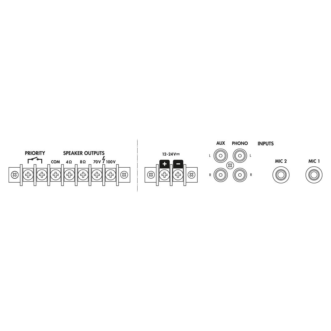 Monacor PA-704 Mixer Amplifier - Image 3