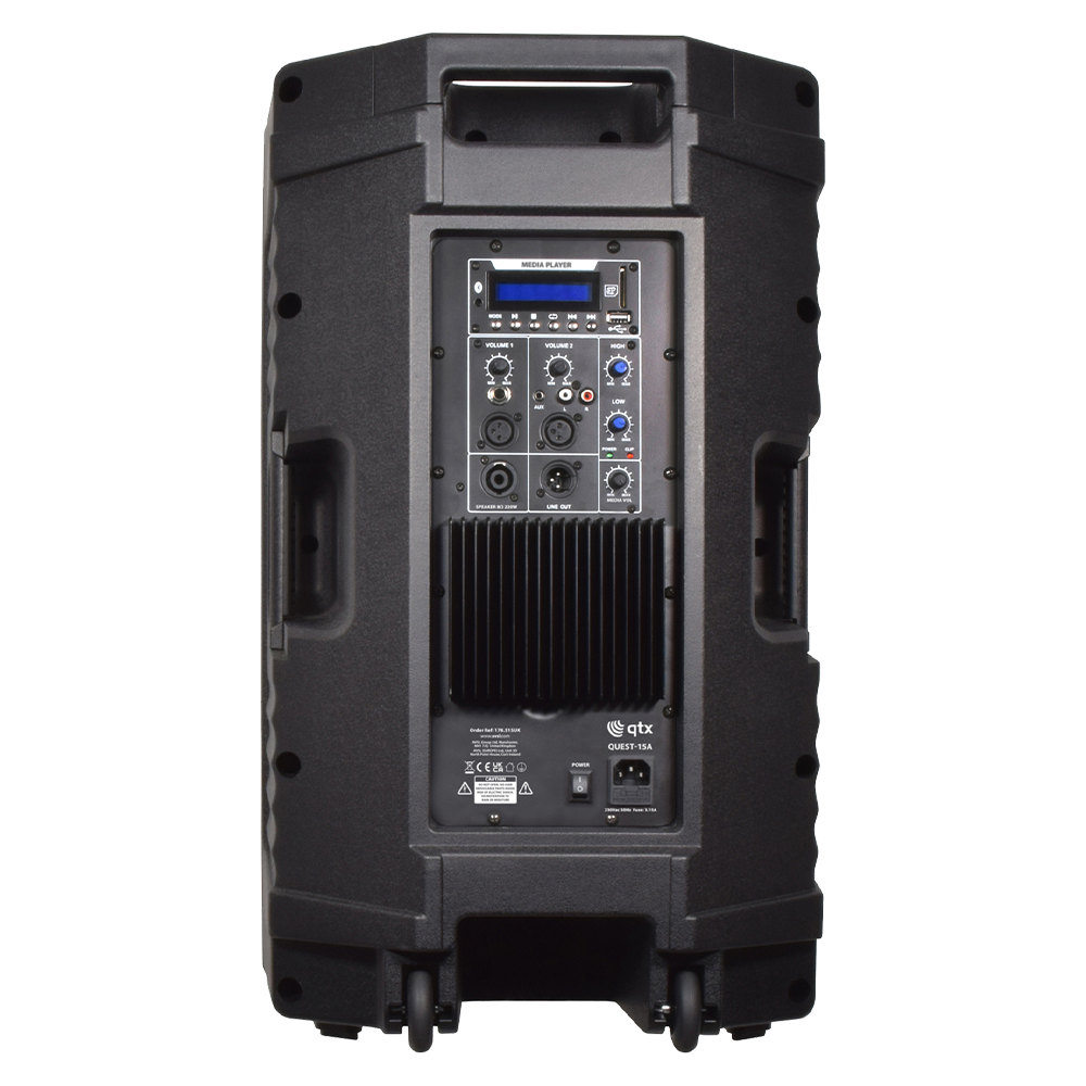 QTX QUEST-15A 220w Active Speaker - Image 4