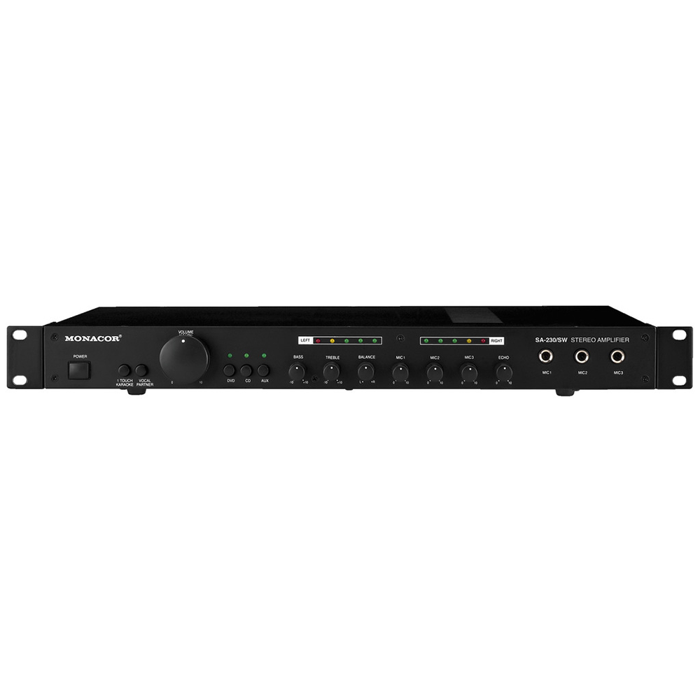 Monacor SA-230/SW Stereo Mixer Amplifier