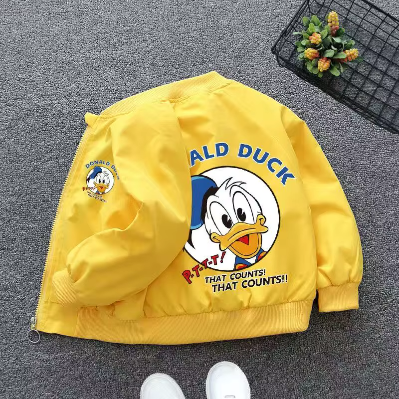 Spring Baby Boys Girls Coats Cartoon Mickey Zipper Hoodies Jacket For Kids Sweatshirt Children Windbreaker Outerwear 1-6 Years - Image 2