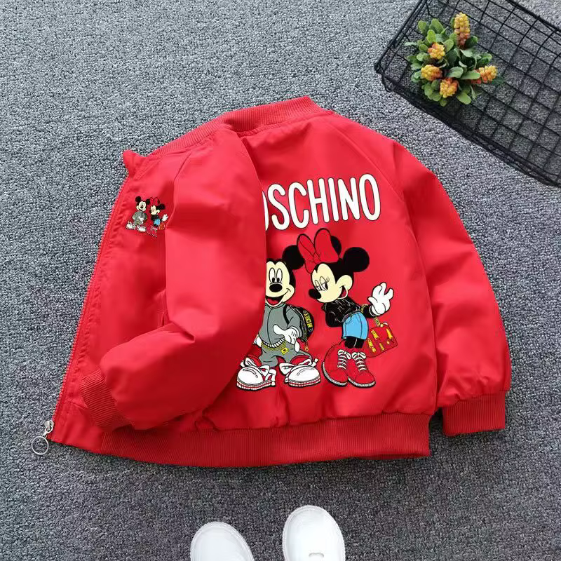 Spring Baby Boys Girls Coats Cartoon Mickey Zipper Hoodies Jacket For Kids Sweatshirt Children Windbreaker Outerwear 1-6 Years - Image 3