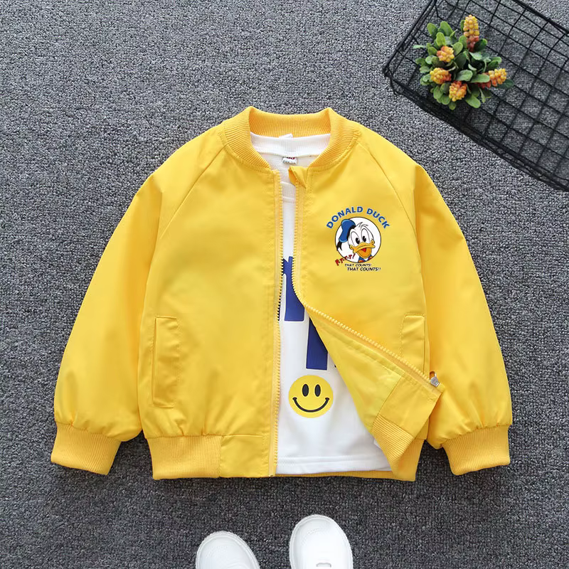 Spring Baby Boys Girls Coats Cartoon Mickey Zipper Hoodies Jacket For Kids Sweatshirt Children Windbreaker Outerwear 1-6 Years - Image 5
