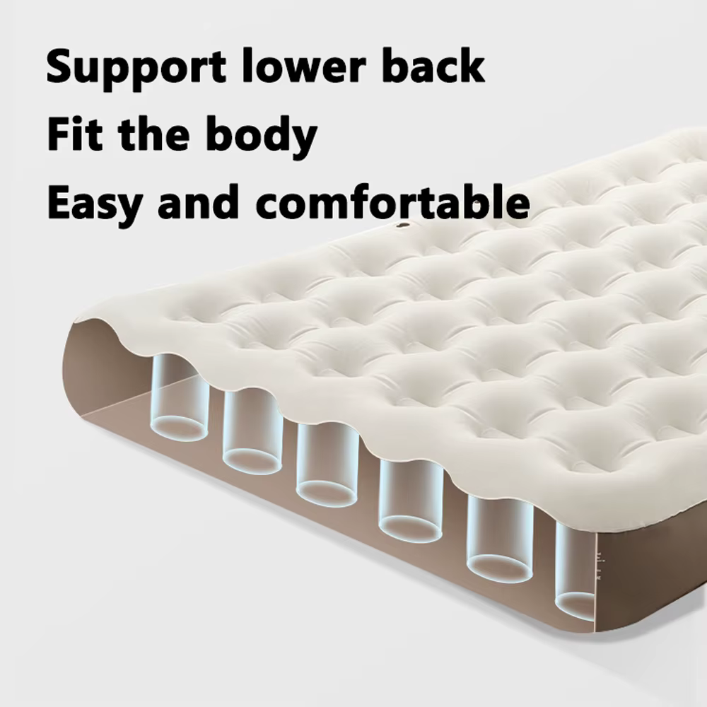 Air Mattress with Backrest & Built-in Pump - Image 5