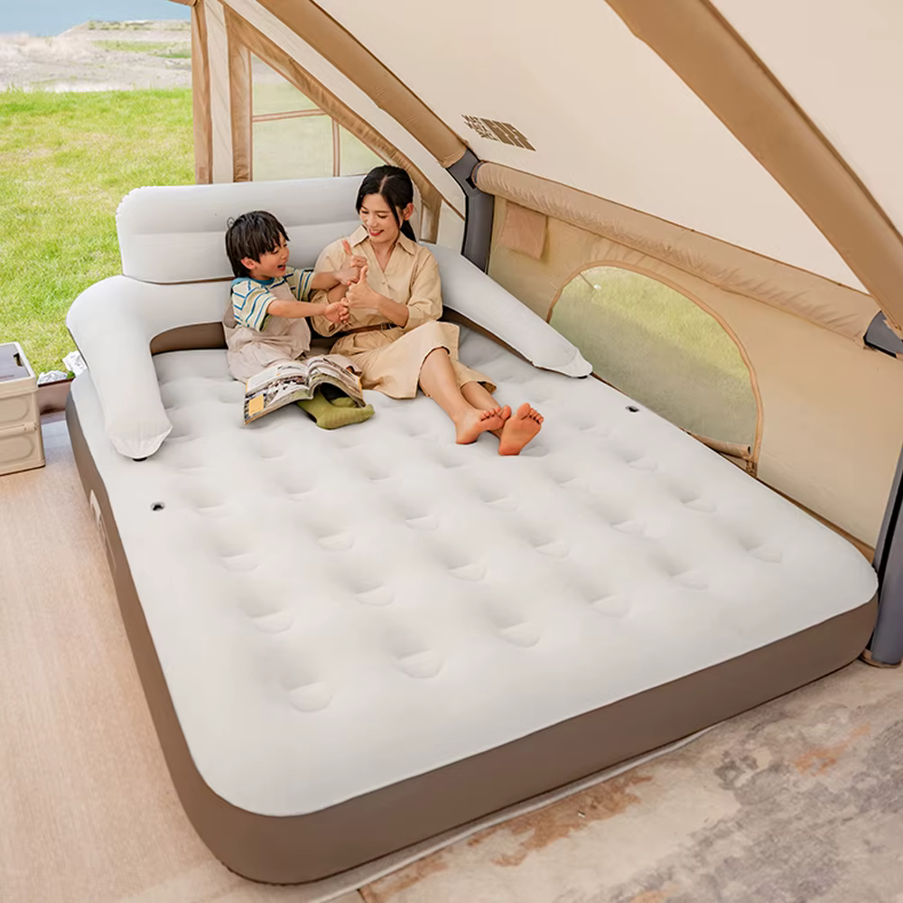 Air Mattress with Backrest & Built-in Pump - Image 6