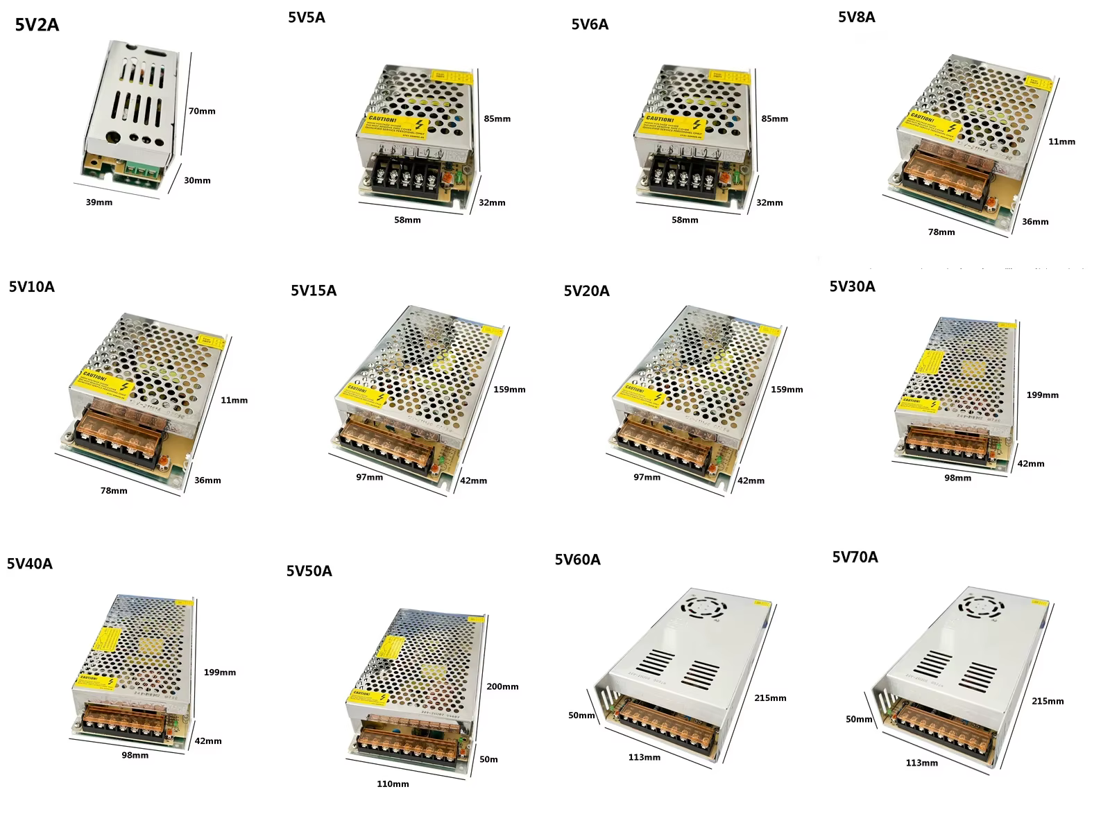 VUSUM Lighting Transformer AC110V-220V to DC 5V 12V 24V 48V Power Supply Adapter 2A 5A 10A 15A 20A 30A LED Strip Switch Driver - Image 2