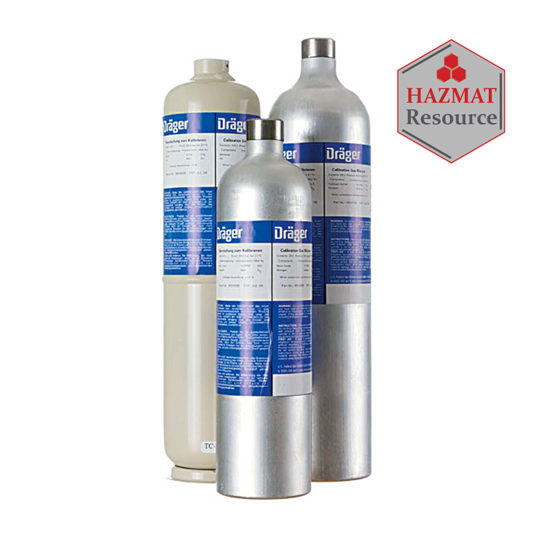 Draeger 4594944 Calibration Gas 58 L, C5H12, CO, H2S, O2