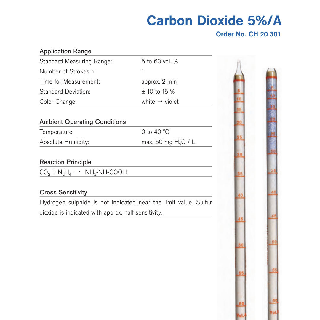 Draeger Tube Carbon Dioxide 5%/a CH20301 - Image 2