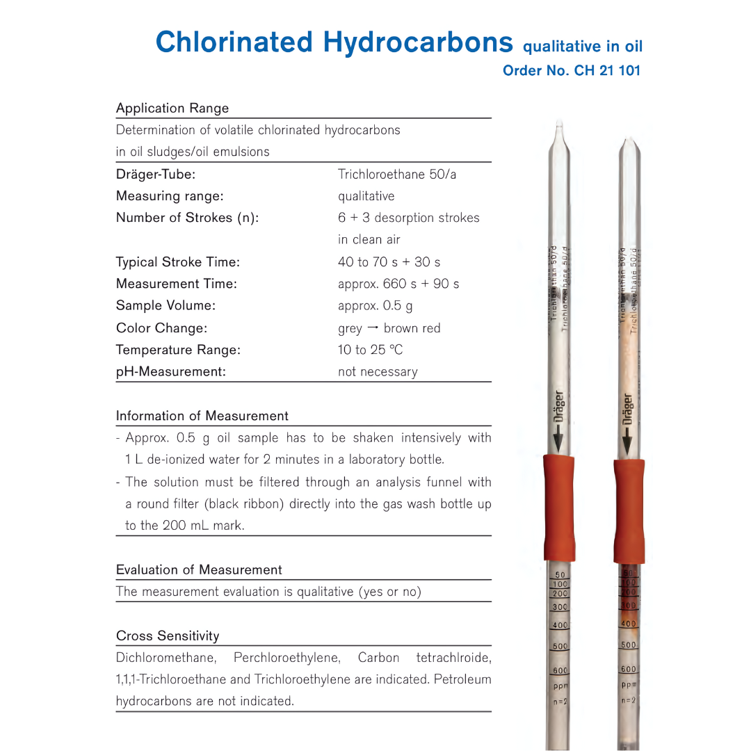Draeger Tube Trichloroethane 50/d CH21101 - Image 3