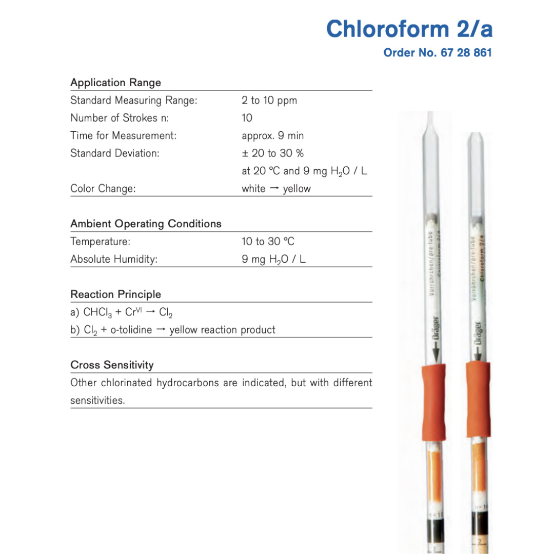 Draeger Tube Chloroform 2/a 6728861 - Image 2