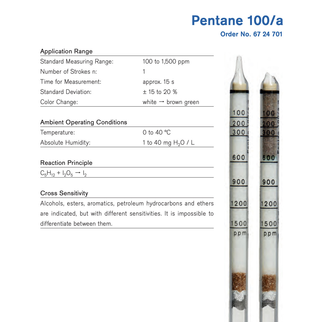 Draeger Tube Pentane 100/a 6724701 - Image 2